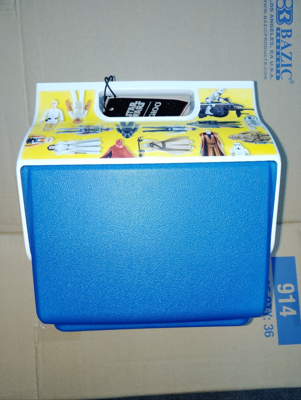Star Wars 4 Qt Insulated Playmate Cooler Mini Toy Box  Action Figures NWT